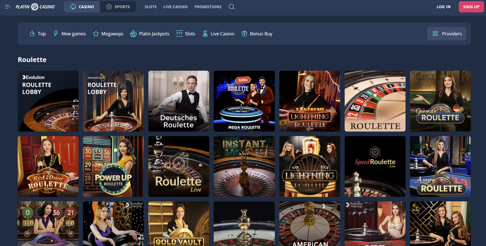 Platincasino Roulette